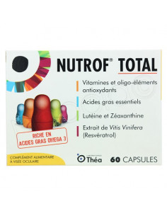 Nutrof Total Complément alimentaire à Visée Oculaire. 60 capsules