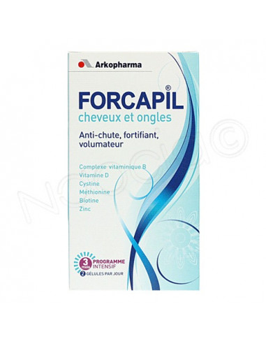 FORCAPIL Cheveux Ongles. Pilulier de 180 gélules - ACL 4814372