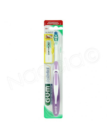 GUM Activital 581 Brosse à Dents Souple Compact Sunstar - 2