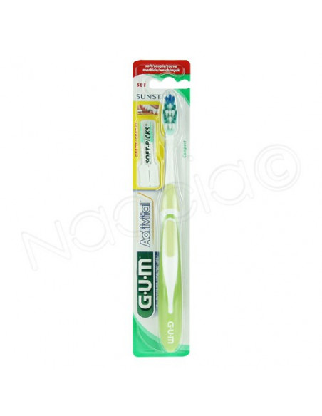 GUM Activital 581 Brosse à Dents Souple Compact Sunstar - 3