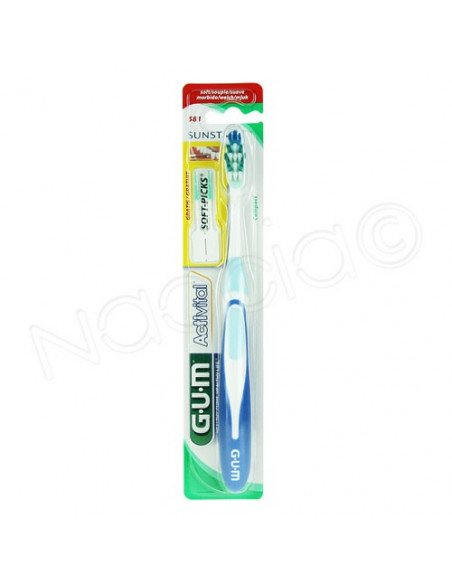 GUM Activital 581 Brosse à Dents Souple Compact Sunstar - 4