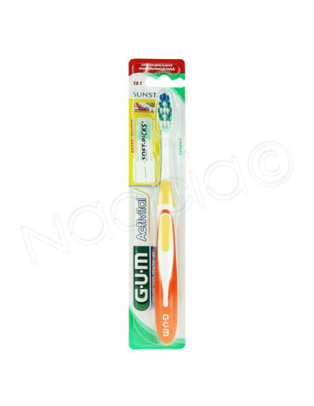 GUM Activital 581 Brosse à Dents Souple Compact Sunstar - 5