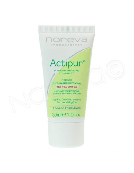 Actipur Crème teintée anti-imperfections. Tube 30ml