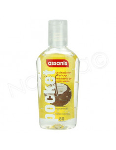 Assanis Pocket Gel Antibactérien Sans Rinçage Mains. 80ml 2