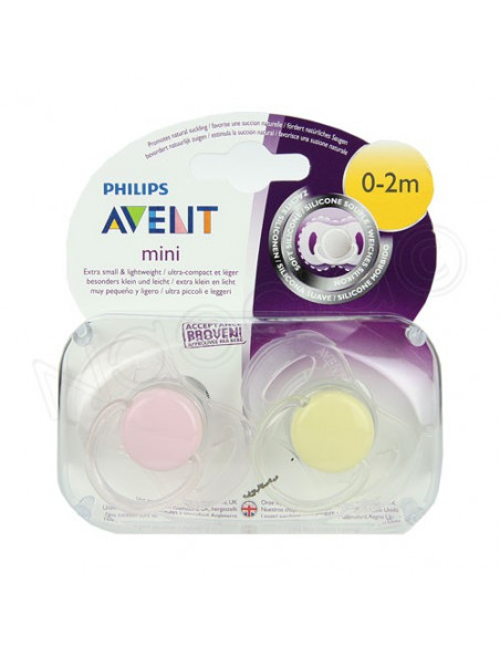 Avent Mini Sucettes Nouveau-né 0-2m 2 sucettes Avent - 2