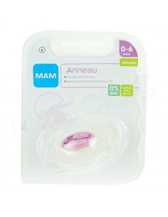 MAM Anneau Sucette Anatomique Silicone 0-6 mois 2
