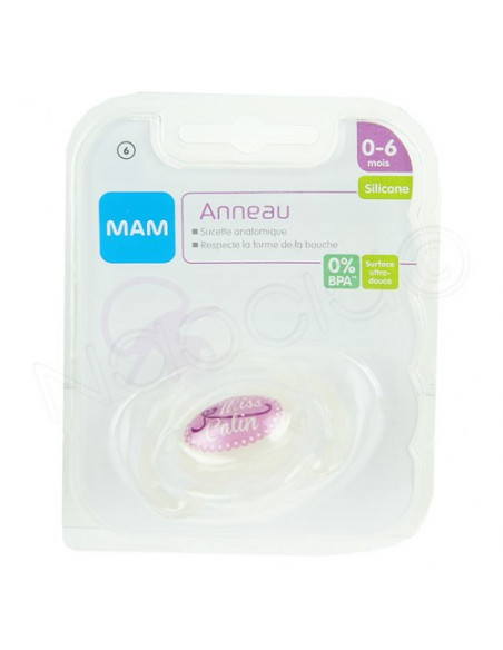 MAM Anneau Sucette Anatomique Silicone 0-6 mois Mam - 2