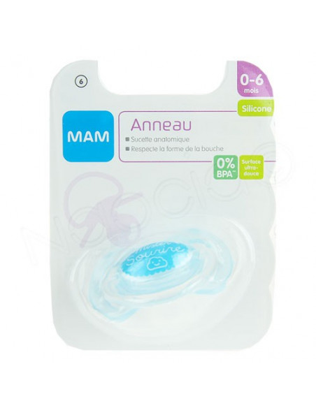 MAM Anneau Sucette Anatomique Silicone 0-6 mois Mam - 3