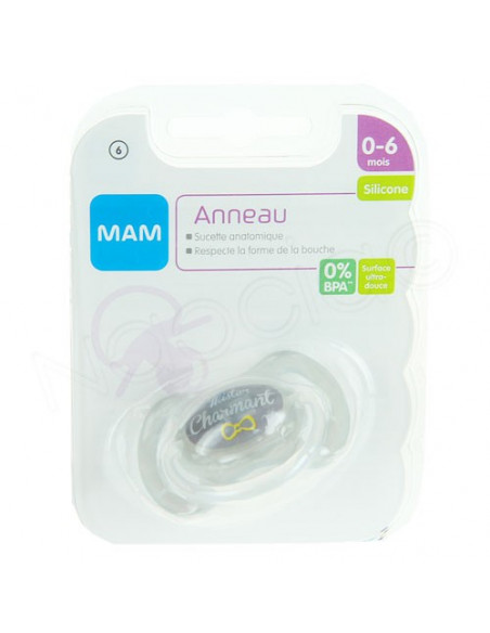 MAM Anneau Sucette Anatomique Silicone 0-6 mois Mam - 4