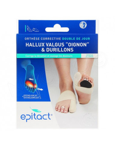 Epitact Othèse Corrective Double Hallux Valgus et douleurs plantaires x1