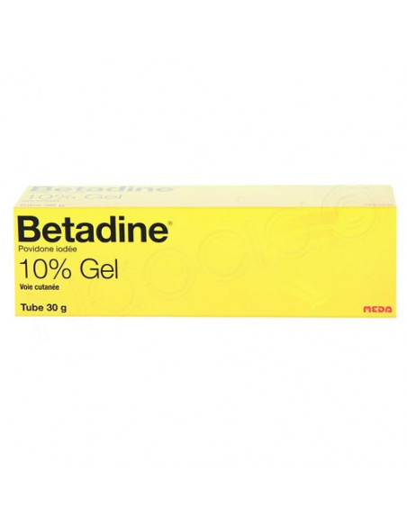 Betadine 10% Gel Application Cutanée tube 30g Meda - 2