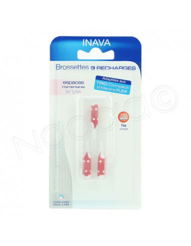 Inava recharges Brossettes interdentaires Larges X3