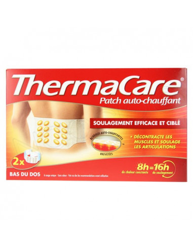 ThermaCare Patch chauffant anti douleur Dos. Boîte de 2 ceintures - ACL 6032975