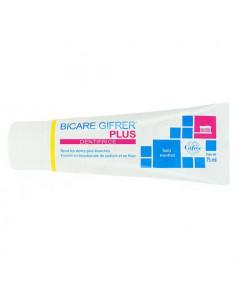 Bicace Gifrer plus dentifrice dents blanches goût menthol tube 75ml