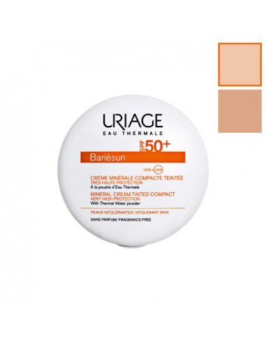 Uriage Bariésun Crème Minérale Compacte Teintée SPF50Plus. 10g - peaux intolérantes