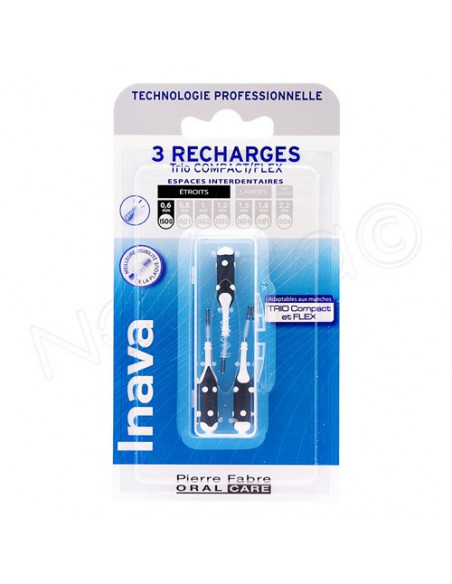 Inava Brossettes Interdentaires Recharges Trio Compact/Flex. x3