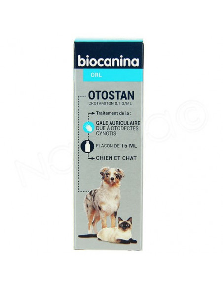 Otostan Gouttes auriculaires chiens et chats Flacon 15ml Biocanina - 2