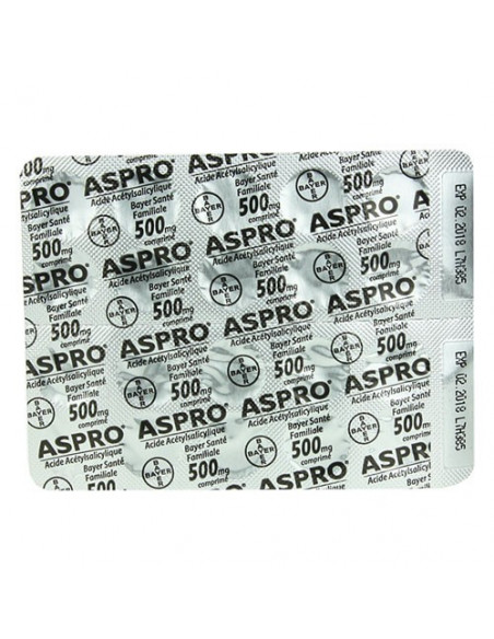 Aspro 500mg 36 comprimés effervescents Bayer - 3