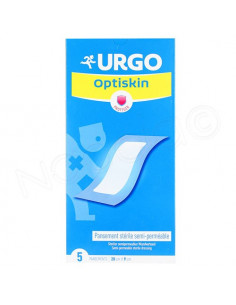 Urgo Optiskin Pansement Stérile Semi-Perméable. 5 pansements