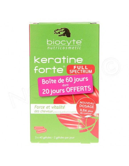 Biocyte Keratine Forte Full Spectrum 3x40 gélules Biocyte - 2