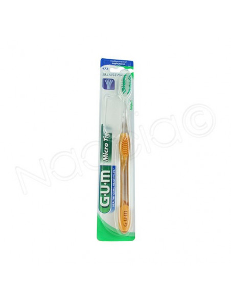 Gum 471 Brosse à dents Micro Tip Sunstar Plus capuchon Sunstar - 2