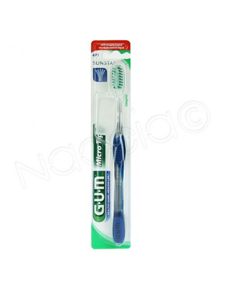 Gum 471 Brosse à dents Micro Tip Sunstar Plus capuchon Sunstar - 3