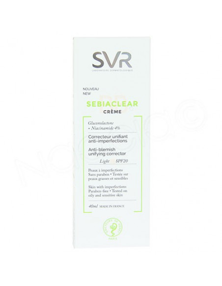 SVR Sebiaclear BB Crème Correcteur Unifiant Anti-imperfections 40ml Svr - 2