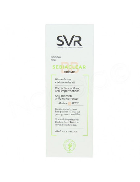 SVR Sebiaclear BB Crème Correcteur Unifiant Anti-imperfections 40ml Svr - 4