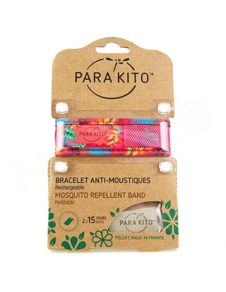 Para'Kito Bracelet Anti-moustiques rechargeable Nouvelle Formule Plus 2 plaquettes  - 3