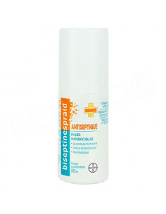 Biseptinespraid Antiseptique Plaies Superficielles. flacon pulvérisateur 50ml