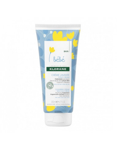 Klorane Bébé Crème Lavante Cold Cream - peau sèche à très sèche