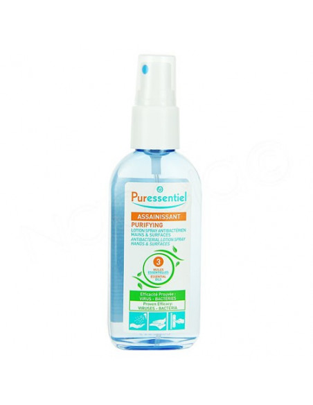 Puressentiel Assainissant 3 Huiles Essentielles Lotion Spray Antibactériens Puressentiel - 2