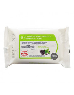 Preven's Lingettes Antiseptiques Mains Objets Surfaces. x10