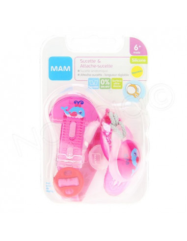 MAM Sucette & Attache-sucette +6 mois Mam - 1