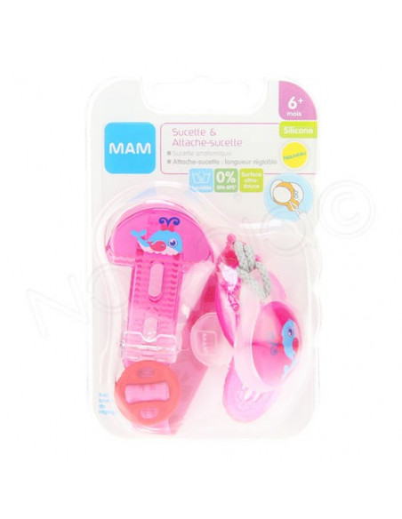 MAM Sucette & Attache-sucette +6 mois Mam - 1