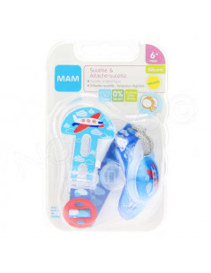 MAM Sucette & Attache-sucette +6 mois Mam - 1 2