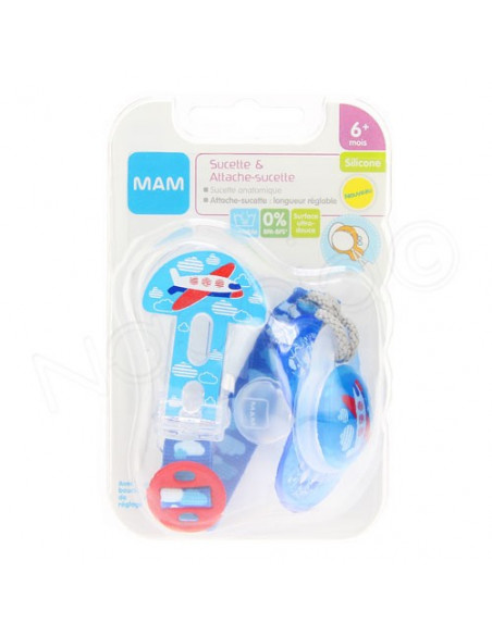 MAM Sucette & Attache-sucette +6 mois Mam - 2