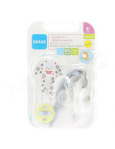 MAM Sucette & Attache-sucette +6 mois Mam - 3