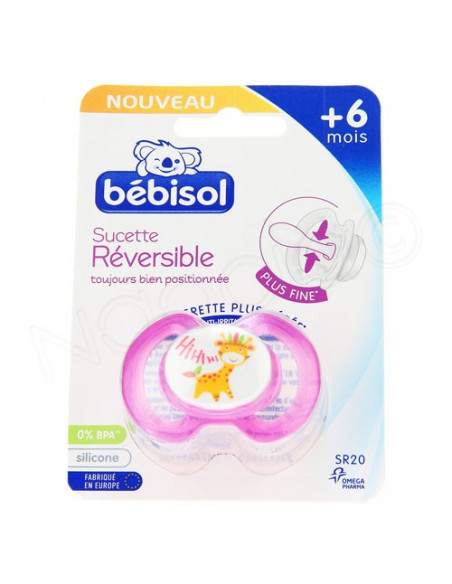 Bébisol Sucette Réversible silicone +6 mois x1 Bébisol - 1