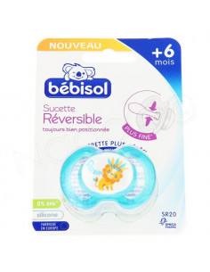 Bébisol Sucette Réversible silicone +6 mois x1 Bébisol - 1 2