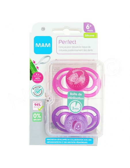 MAM Perfect Dento-flex sucette en silicone +6 mois 1 pièce