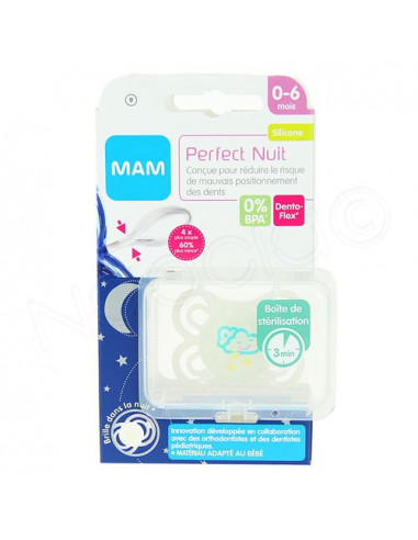 MAM Perfect Ciuccio Dento-Flex 6-16 Mesi – Set 4 Pezzi, Con Contenitori Sterili Per Trasporto, Per Bambini Da 6 Mesi