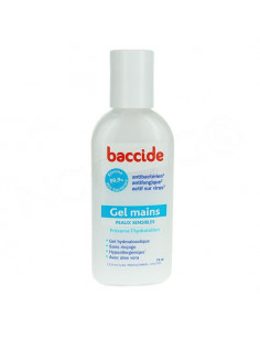 Baccide Gel Mains Hydroalcoolique peaux sensibles