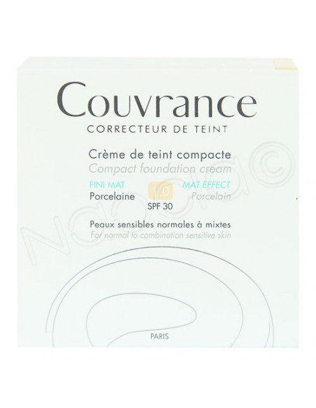 Couvrance Crème de Teint Compacte Fini Mat Poudrier 10g + houppette et miroir Avène - 3