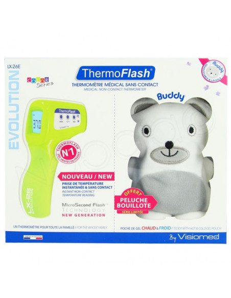 ThermoFlash Thermomètre Sans Contact Evolution LX-26E + Peluche Offerte  - 3