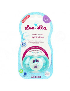 Luc et Léa Sucette Silicone Symétrique 18mPlus Spécial Nuit 2