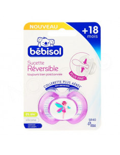 Bébisol Sucette Slim Réversible silicone +18 mois x1 Bébisol - 1 2