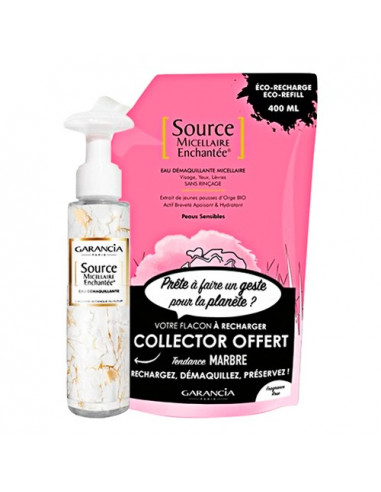 Garancia Source Micellaire Enchantée. Eco-recharge 400ml Plus Flacon Vide 100 ml Offert