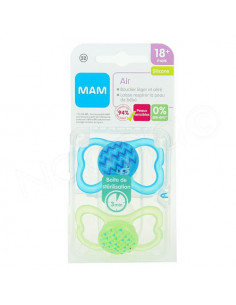 MAM Air Sucette Silicone 18mPlus. x2 2