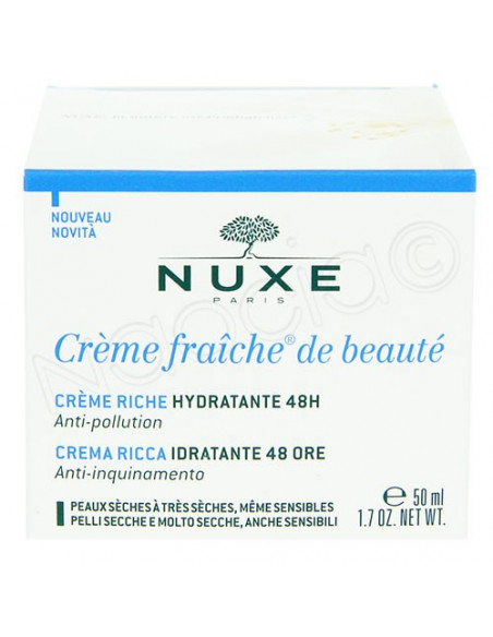 Nuxe Crème Fraiche de Beauté crème riche hydratante 48h anti-pollution Nuxe - 3